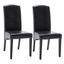 Modern Dining Chairs Set of 2 In Black