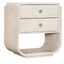 Modern Mood Two Drawer Nightstand In Light Brown