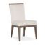 Modern Mood Upholstered Side Chair Set of 2 In Brown