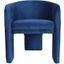 Modrest Kyle Modern Blue Velvet Accent Chair