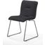 Modrest Yannis Modern Dark Grey Fabric Dining Chair Set Of 2