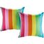Modway Rainbow Two Piece Outdoor Patio Pillow Set