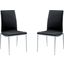 Monique Black Stackable Dining Chair Set of 2