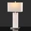 Morgen Alabaster Table Lamp In White