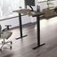 Move 40 Series by Bush Business Furniture 48W x 24D Electric Height Adjustable Standing Desk in Modern Hickory with Black Base
