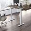 Move 40 Series by Bush Business Furniture 48W x 24D Electric Height Adjustable Standing Desk in Modern Hickory