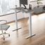 Move 40 Series by Bush Business Furniture 48W x 24D Electric Height Adjustable Standing Desk in Platinum Gray