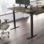 Move 40 Series by Bush Business Furniture 60W x 30D Electric Height Adjustable Standing Desk in Modern Hickory with Black Base