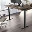 Move 40 Series by Bush Business Furniture 72W x 30D Electric Height Adjustable Standing Desk in Modern Hickory with Black Base