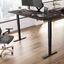 Move 40 Series by Bush Business Furniture 72W x 30D Electric Height Adjustable Standing Desk in Storm Gray with Black Base
