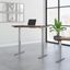 Move 60 Series by Bush Business Furniture 48W x 24D Height Adjustable Standing Desk in Hansen Cherry with Cool Gray Metallic Base