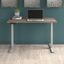 Move 60 Series by Bush Business Furniture 48W x 24D Height Adjustable Standing Desk in Modern Hickory with Cool Gray Metallic Base