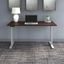 Move 60 Series 60W x 30D Electric Height Adjustable Standing Desk in Black Walnut with Cool Gray Metallic Base