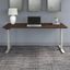 Move 60 Series 72W x 30D Electric Height Adjustable Standing Desk in Black Walnut with Cool Gray Metallic Base