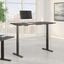 Move 60 Series by Bush Business Furniture 72W x 30D Height Adjustable Standing Desk in Storm Gray with Black Base