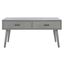 Mozart Mid Century 2 Drawer Coffee Table in Distressed Grey