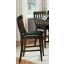 Mariposa Black Slat Back Upholstered Counter Chair Set of 2