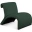 Mulberry Green Boucle Fabric Accent Chair