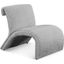 Mulberry Boucle Fabric Accent Chair In Grey