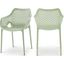 Mykonos Outdoor Patio Dining Chair Set of 4 In Mint