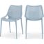 Mykonos Sky Blue Outdoor Patio Dining Chair Set of 4 328SkyBlue