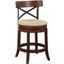 Myrtle 24 Inch Swivel Counter Stool In Mahogany