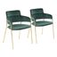 Napoli Chair Set of 2 In Green