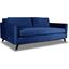Nativa Interiors Chantel Deep Plush 84 Inch Sofa In Blue