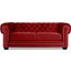 Nativa Interiors Cornell Chesterfield Tufted 72 Inch Sofa In Red