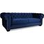 Nativa Interiors Cornell Chesterfield Tufted Deep Plush 103 Inch Sofa In Blue