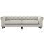 Nativa Interiors London Tufted 103 Inch Sofa In Grey