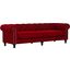 Nativa Interiors London Tufted Deep Plush 103 Inch Sofa In Red