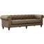 Nativa Interiors London Tufted Sofa Deep Plush 103 Inch Brown