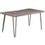Natures Edge Solid Acacia 60 Inch Dining Table In Slate