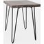 Natures Edge Solid Acacia Chairside Table In Slate