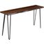 Natures Edge Solid Acacia Counter Height Sofa Dining Table In Chestnut