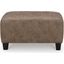 Navi Oversized Accent Ottoman In Fossil