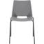 Nellie Molded Plastic Dining Chair Set of 2 In Grey/Black