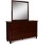 New Classic Furniture Tamarack Mirror In Brown Cherry 00 043 060