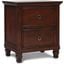 New Classic Furniture Tamarack Nightstand In Brown Cherry 00 043 040