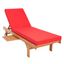 Newport Chaise Lounge Chair with Side Table in Natural and Blue PAT7022R
