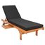 Newport Chaise Lounge Chair with Side Table in Natural and Blue PAT7022X