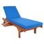 Newport Chaise Lounge Chair with Side Table in Royal Blue