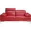 Nicolo Love Seat in Red