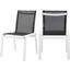 Nizuc Black Outdoor Dining Chair 368Black-C Set of 2
