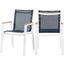 Nizuc Navy Outdoor Dining Chair 365Navy-AC Set of 2
