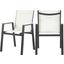 Nizuc White Outdoor Dining Chair 367White-AC Set of 2