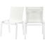 Nizuc White Outdoor Dining Chair 368White-C Set of 2
