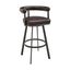 Nolagam Swivel Counter Stool In Brown