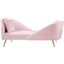 Nolan Velvet Chaise In Pink